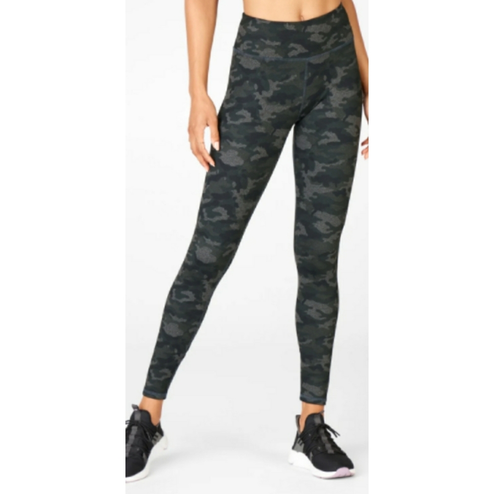 Fabletics Charcoal Camo Mid Rise Powerhold Legging - image 1